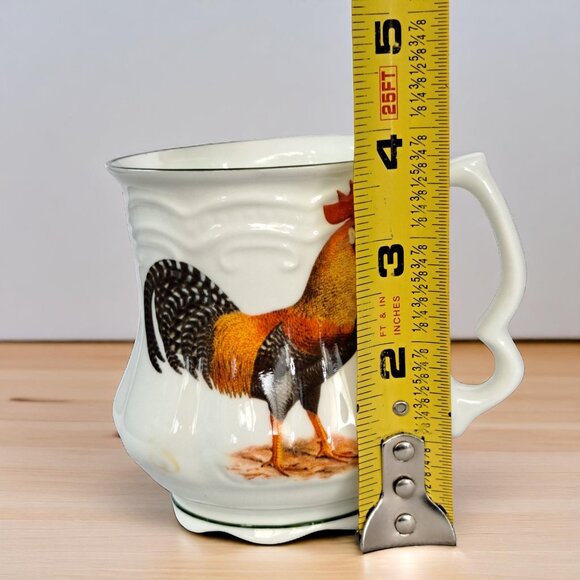 David Michael Staffordshire England Fine Bone China Rooster/hen Coffee Mug Cup - Picture 6 of 7